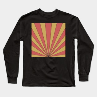 retro sunburst design Long Sleeve T-Shirt